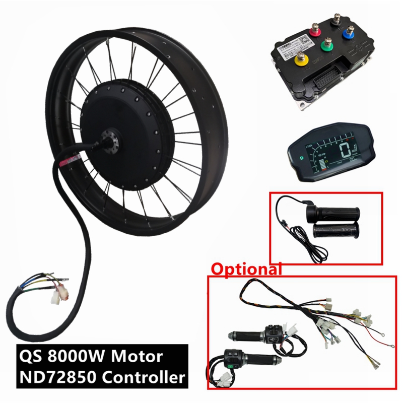 72V 8000W Brushless Hub Motor - NBpower/QS273 V3 72v 8000W Şişman Lastikli