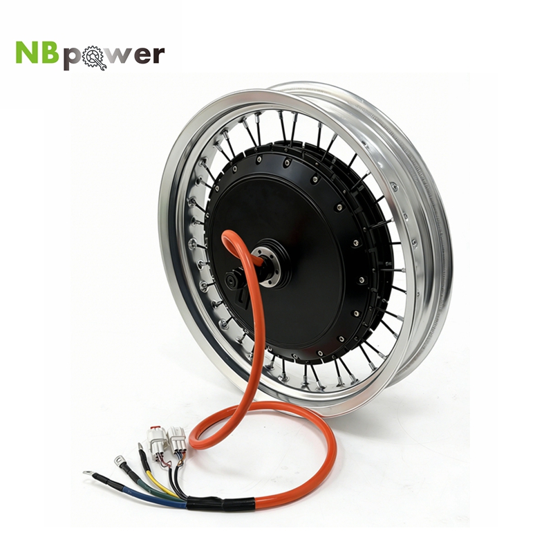 72V 8000W Brushless Hub Motor - Renkli 17x3.0 NBpower/QS V3 273 40H