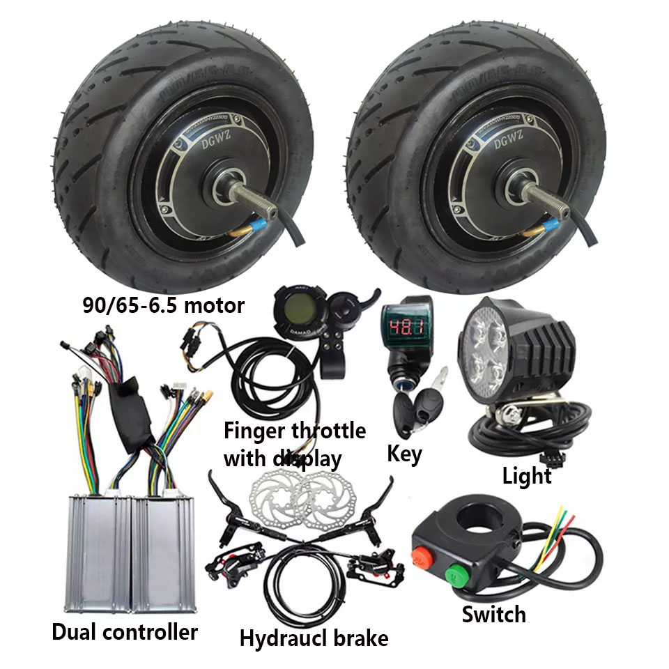 Dual Motor Ebike Kit 2000W - 48V 2000w E-bisiklet Dönüşüm Kiti (11