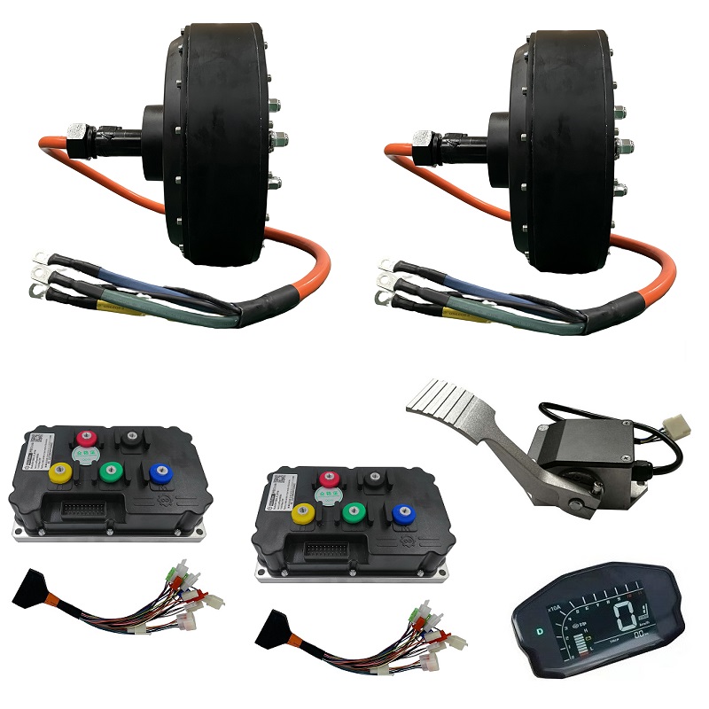 72V 8000W Brushless Hub Motor - QS Motor 273 Çift 8000W Fırçasız
