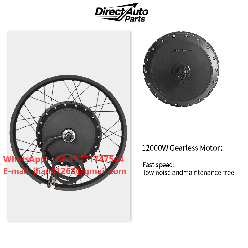12000W Electric Motorcycle Hub Motor - Arka Tekerlek Göbek Motoru 6000w 8000w