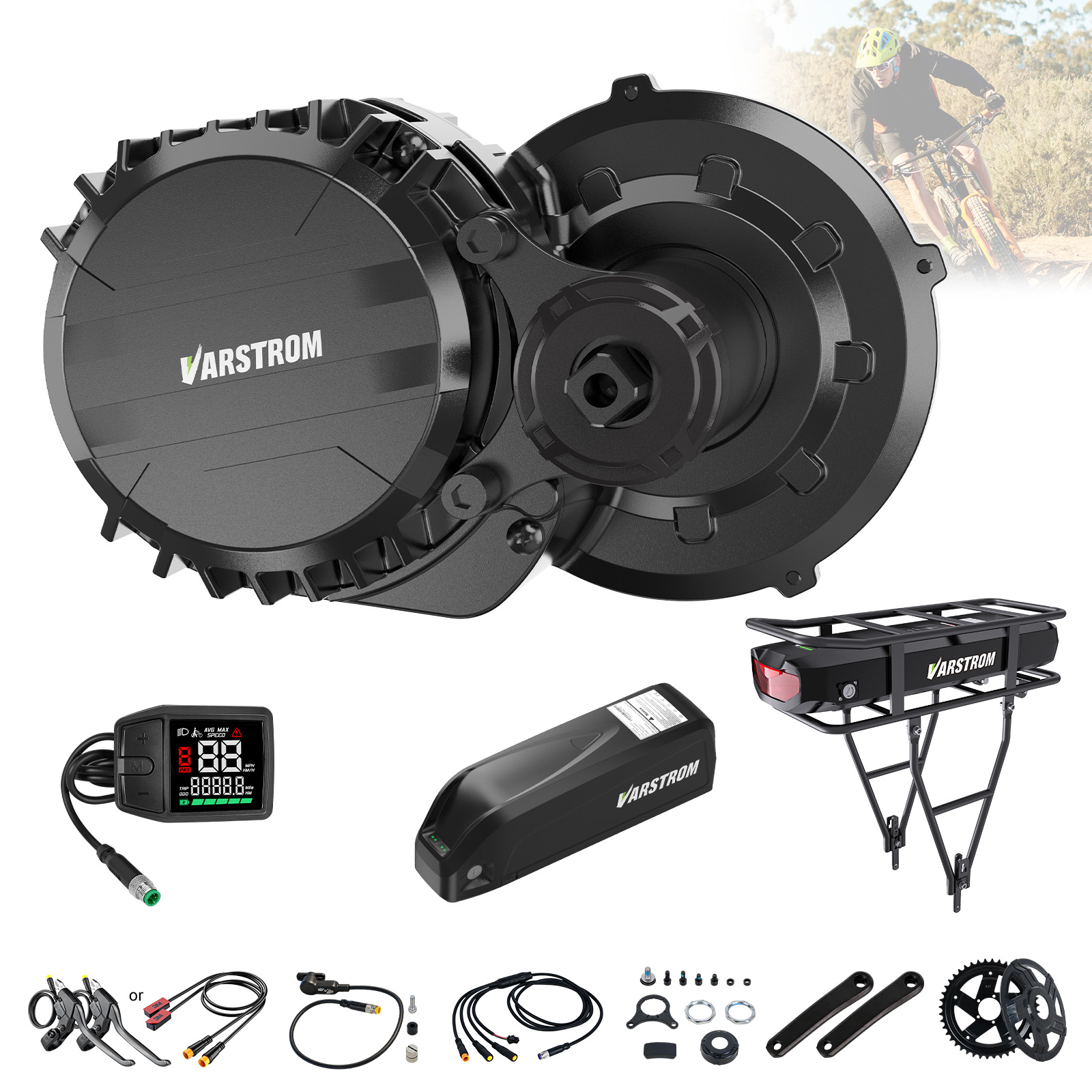 Side Hung Mid Drive Motor Kit - Varstrom 750W Orta Motor Kiti Tork