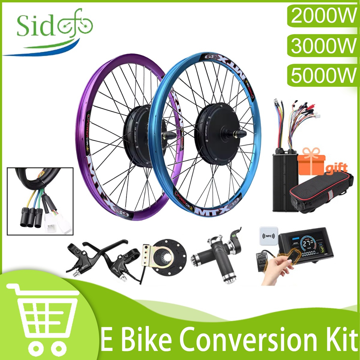 Yeni Yükseltilmiş E-bisiklet D - 5000W Hub Motor Kit 72V incelemesi ve fiyatı