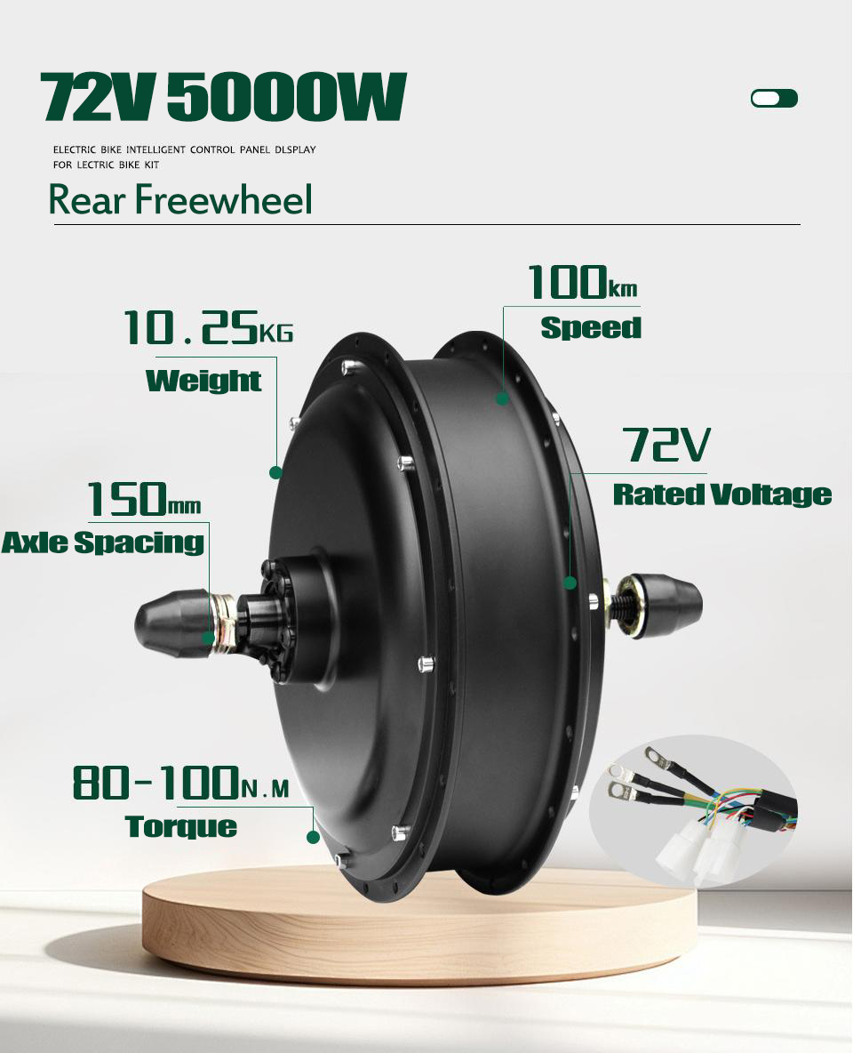 Yeni MTX39 72V 5000W E-Bisikle - 5000W Hub Motor Kit 72V incelemesi ve fiyatı