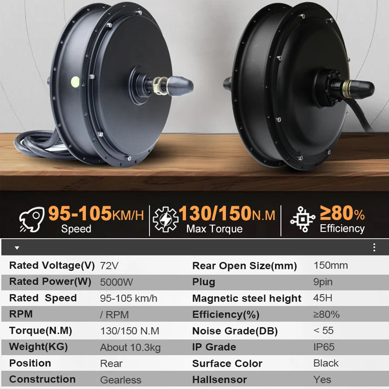 Yeni MTX39 72V 5000W E-Bisikle - 5000W Hub Motor Kit 72V incelemesi ve fiyatı