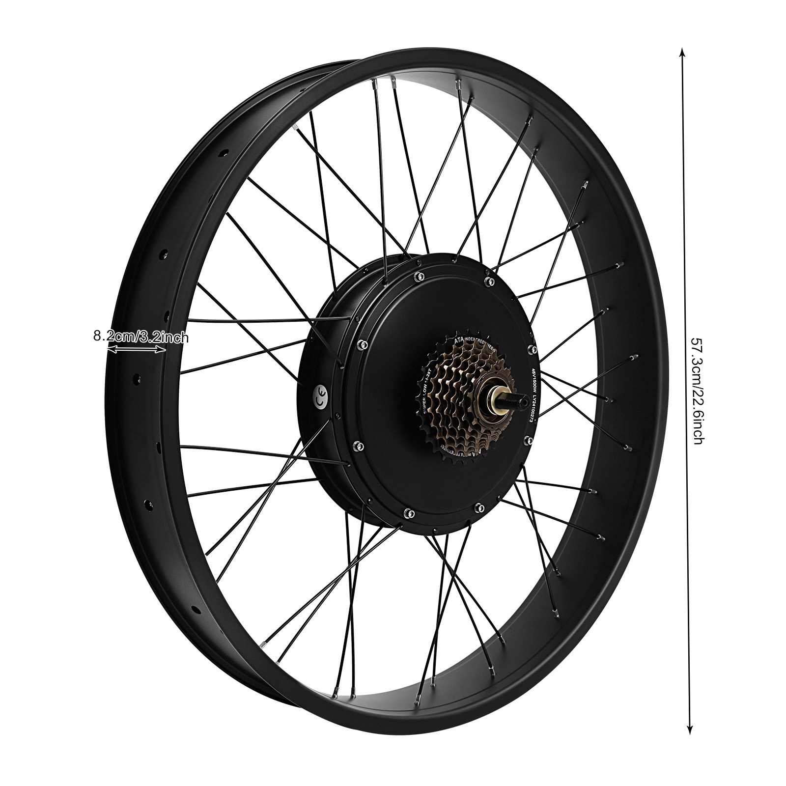 26 İnç Elektrikli Bisiklet Dön - Fat Tire Electric Bike Conversion Kit 1500W incelemesi ve fiyatı