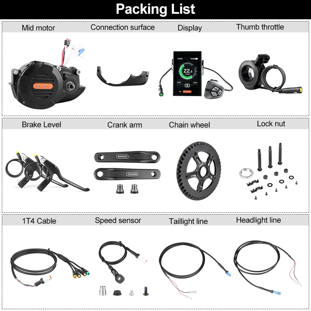 Bafang M620 G510 48V 52V 1000W - Mid Drive Conversion Kit 1000W incelemesi ve fiyatı