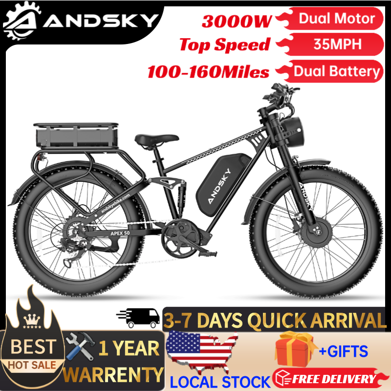 ANDSKY Apex50 AWD Elektrikli B - 48V 1500W Rear Hub Motor With Battery incelemesi ve fiyatı