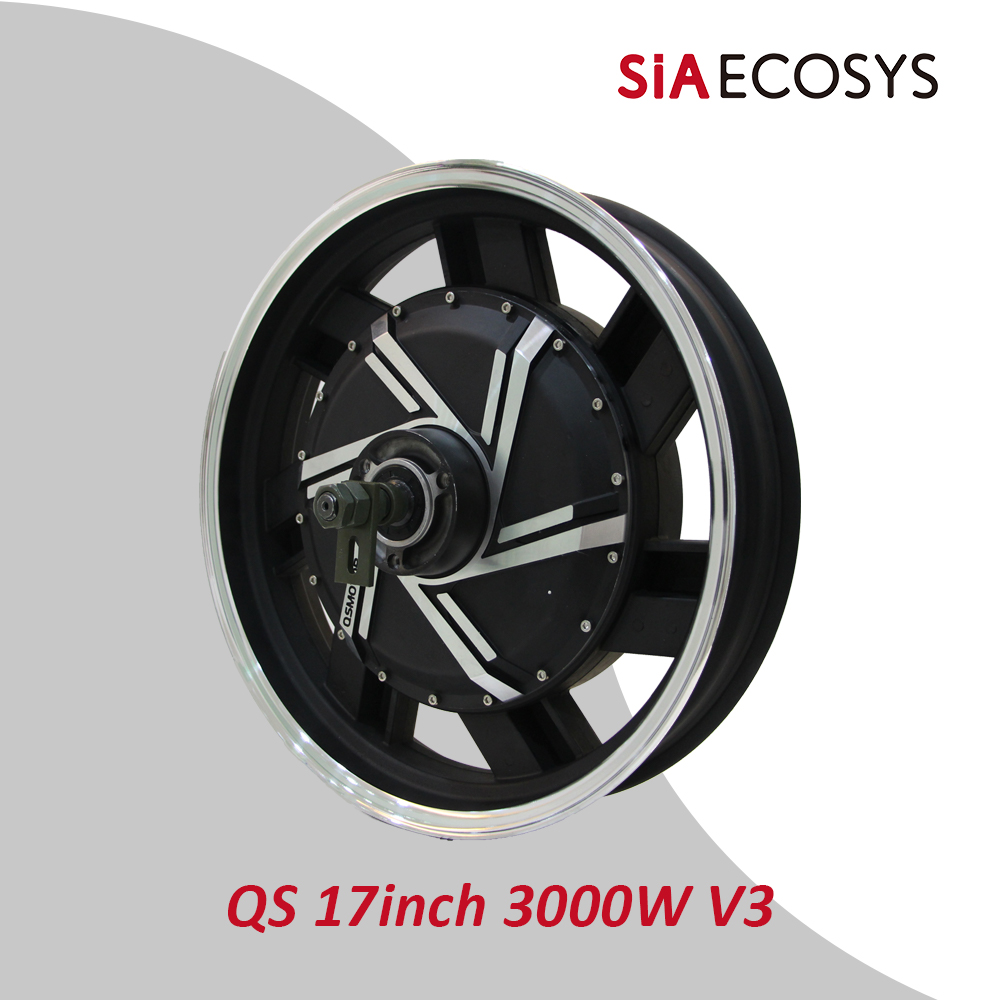 QSMOTOR QS273 17 inç 3000W V3  - 17 Inch Motorcycle Rim Hub Motor 72V incelemesi ve fiyatı